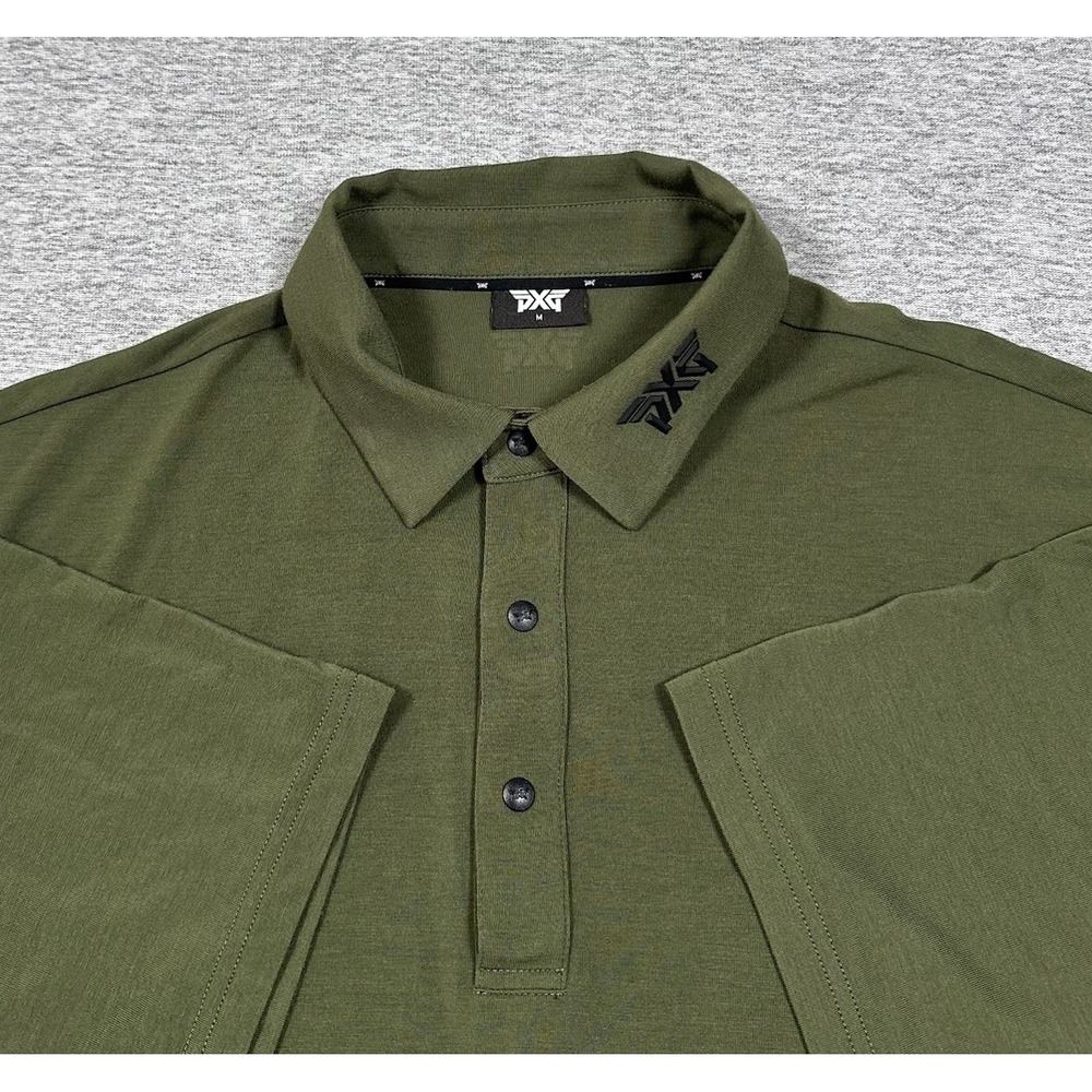 PXG Parsons Xtreme Golf Polo Shirt Mens Medium Green Performance Stretch